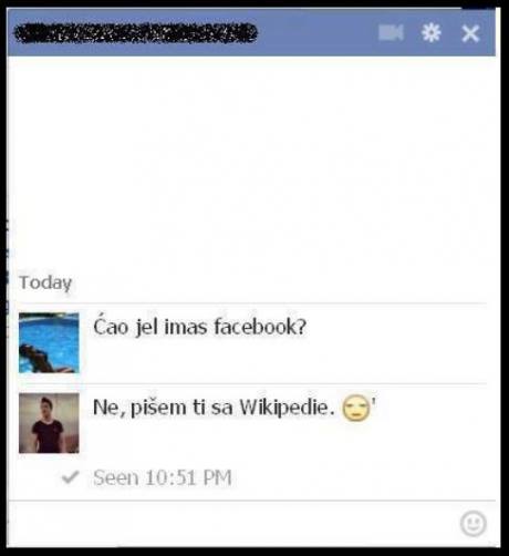 Jel imaš Facebook?