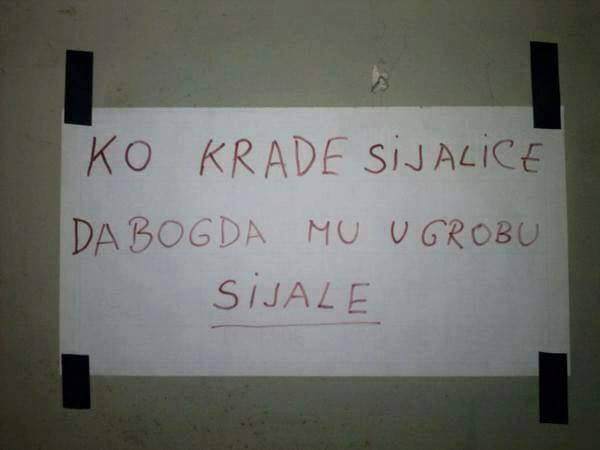 Ko krade sijalice