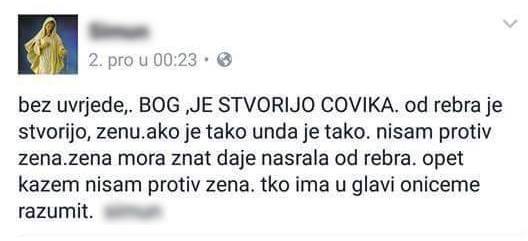 Bog je stvorijo čovika