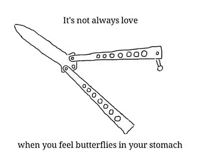 Butterflies in your stomach