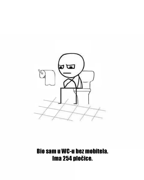 Na WC bez mobitela